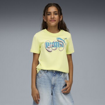 PUMA T-Shirt in Gelb: Vorderseite
