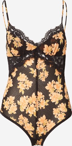 Free People Bodysuit in Black: front