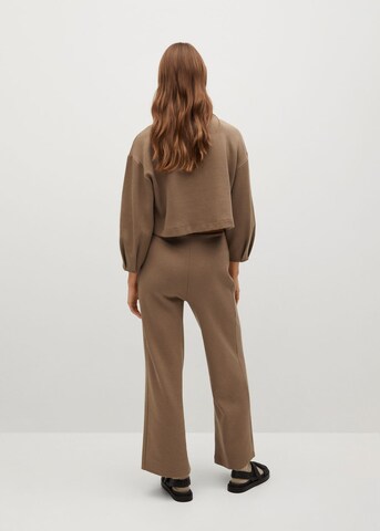 Wide leg Pantaloni di MANGO in marrone