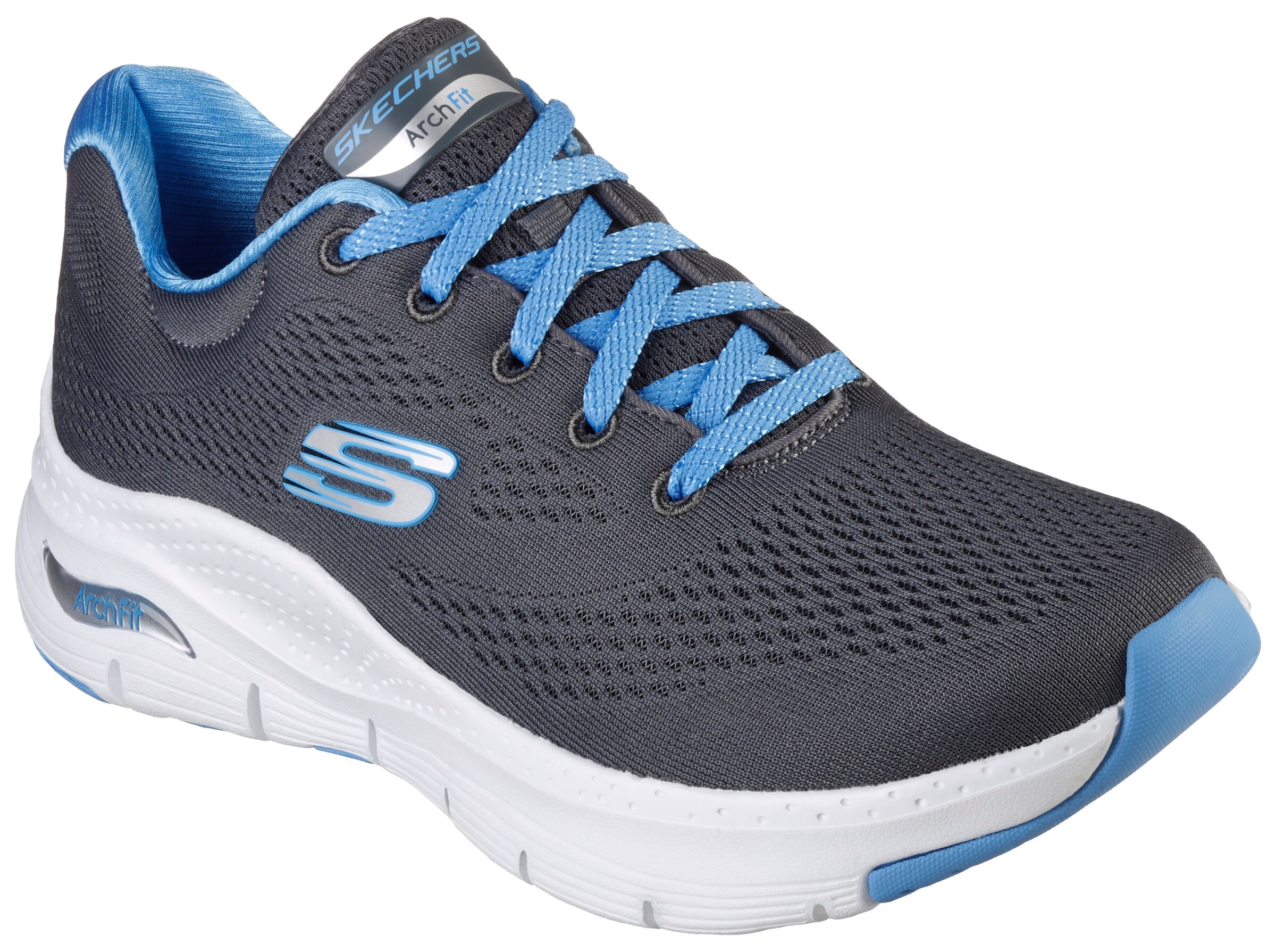 SKECHERS Platform trainers 'Arch Fit' in Grey: front