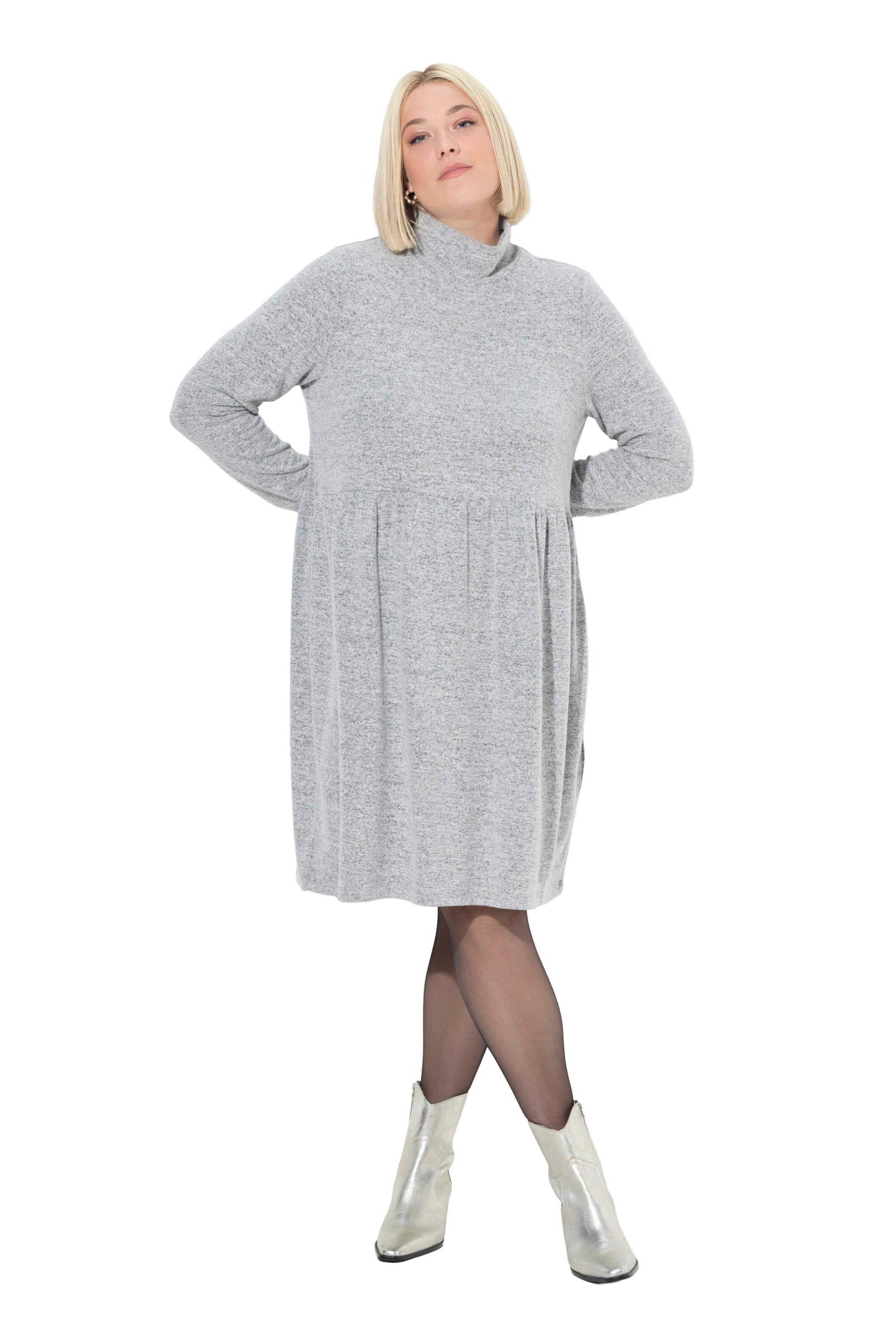Ulla Popken Dress in Grey: front