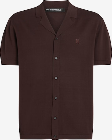 Karl LagerfeldKardigan - smeđa boja: prednji dio