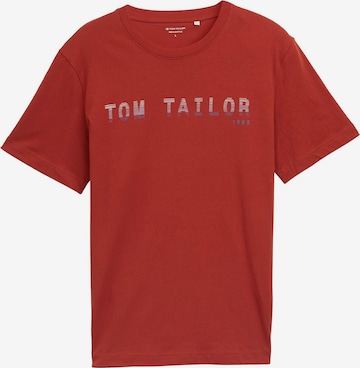 TOM TAILOR Shirt in Red: front