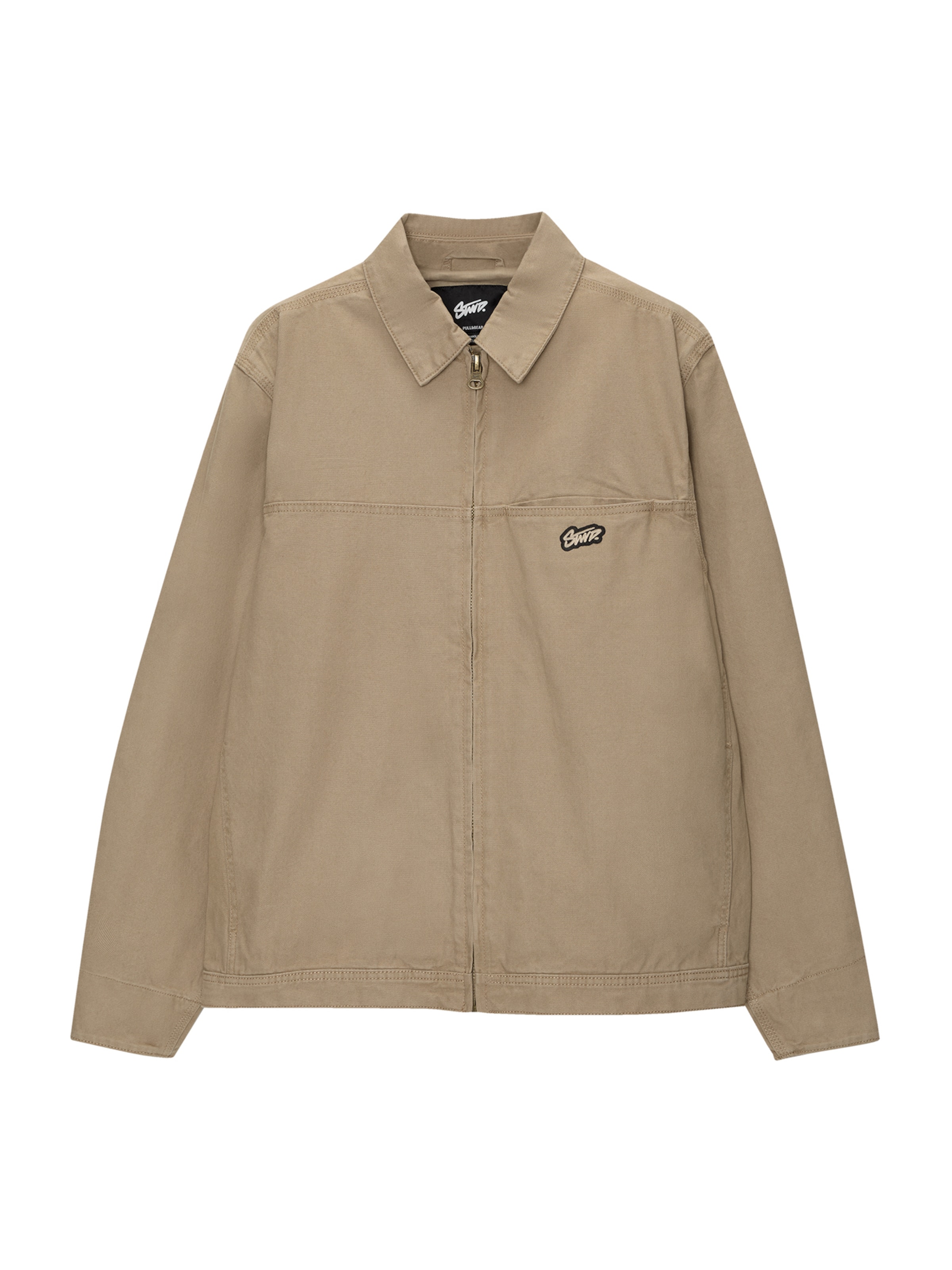 Pull&Bear Overgangsjakke i beige: forside