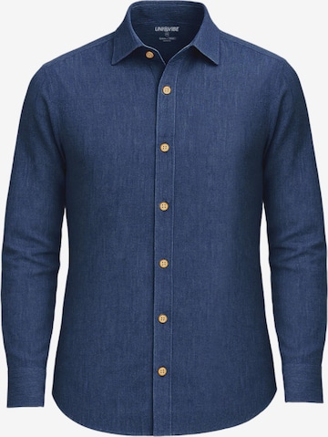 UNIQVIBE Regular fit Overhemd in Blauw: voorkant
