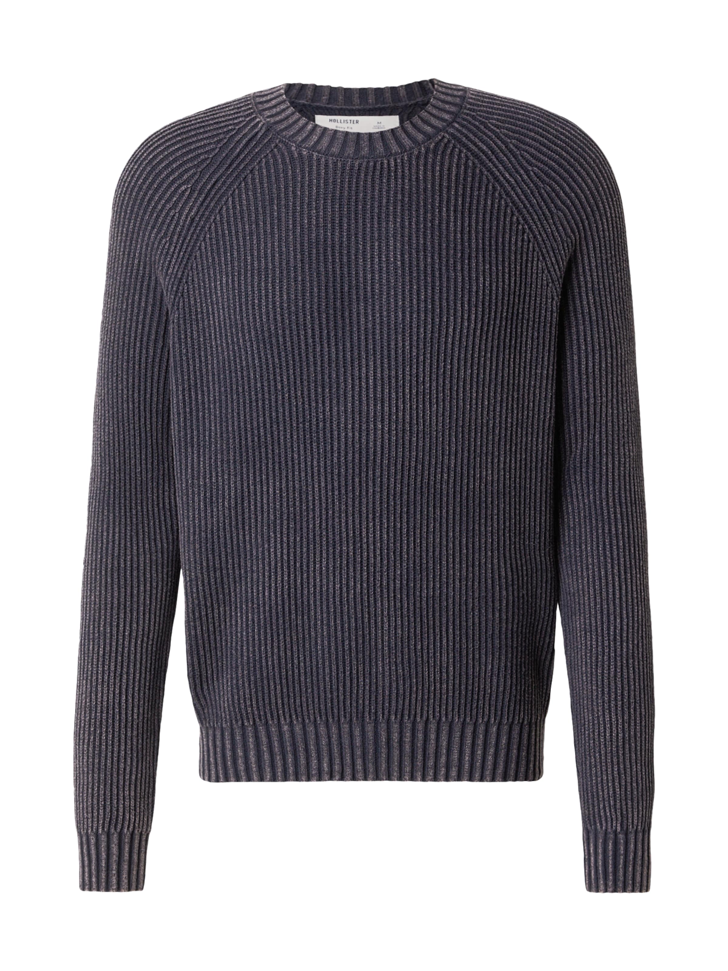 HOLLISTER Πουλόβερ σε μαύρο: μπροστά