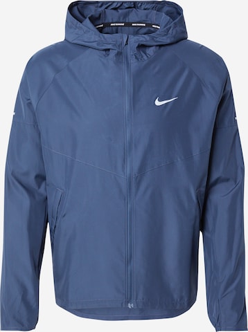 NIKE - Chaqueta deportiva 'Miler' en azul: frente