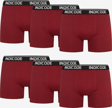 INDICODE JEANS Boxer shorts ' Milano ' in Red: front
