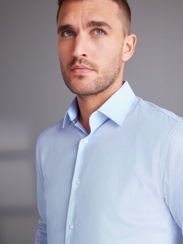 Next Slim fit Button Up Shirt in Blue