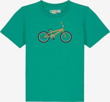 Maglietta 'BMX' di watabout.kids in verde: frontale