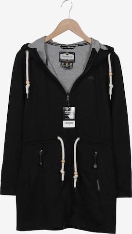 Schmuddelwedda Mantel S in Schwarz: Vorderseite