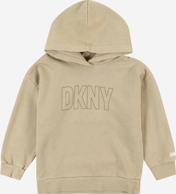 DKNY Μπλούζα φούτερ σε μπεζ: μπροστά