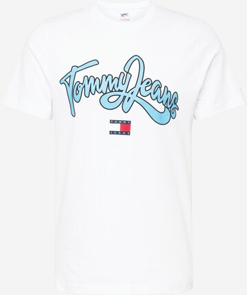 T-Shirt 'College' Tommy Jeans en blanc : devant