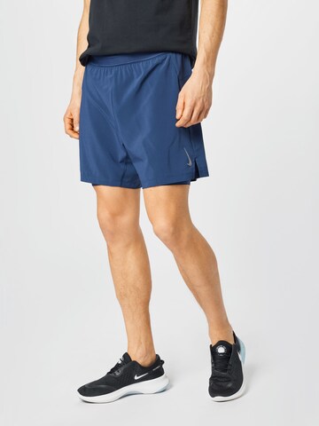 NIKE Regular Sports trousers 'Flex Active' in Blue: front