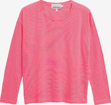 ARMEDANGELS Longsleeve XIANAA STRIPES in Rot: Vorderseite