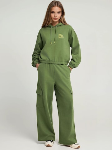 Sweat-shirt Funky Buddha en vert