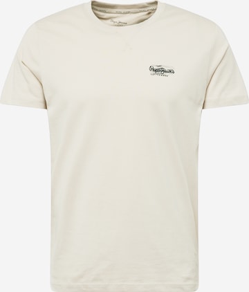 Pepe Jeans - Camiseta 'CHASE' en beige: frente