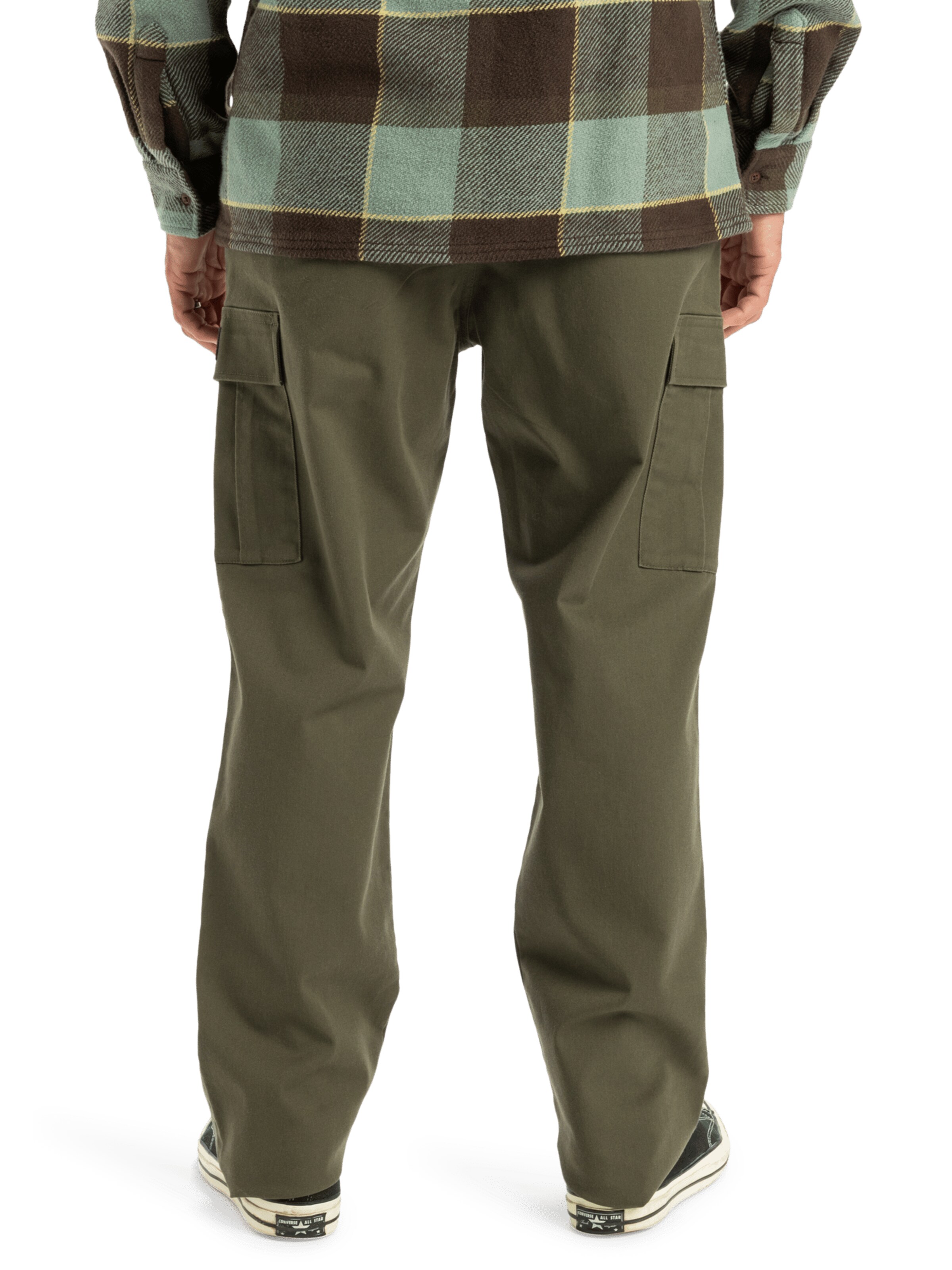 QUIKSILVER Regular Hose 'Taxer' in Grün