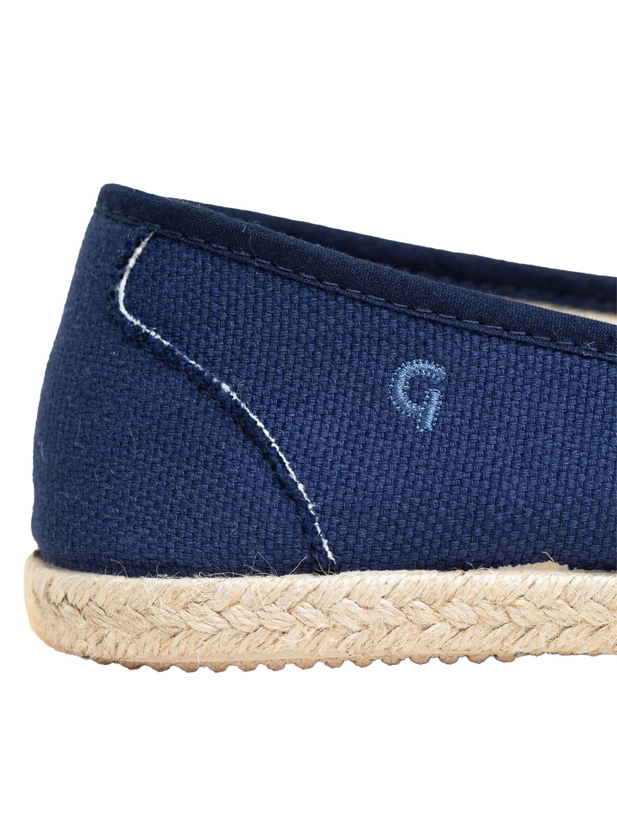 Gottstein Moccasin 'Camping Linen Sailor' in Blue