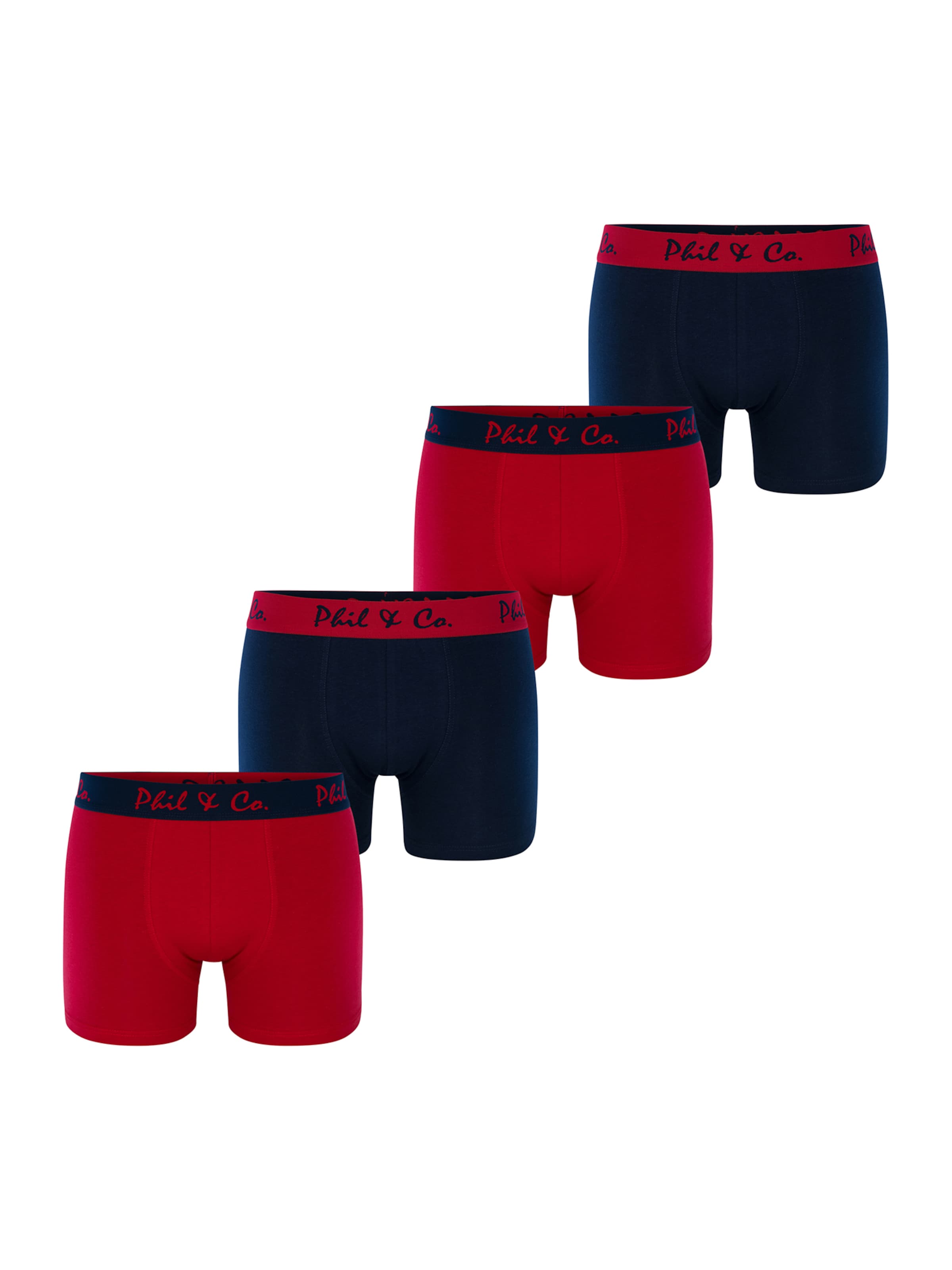Phil & Co. Berlin - Calzoncillo boxer en azul: frente