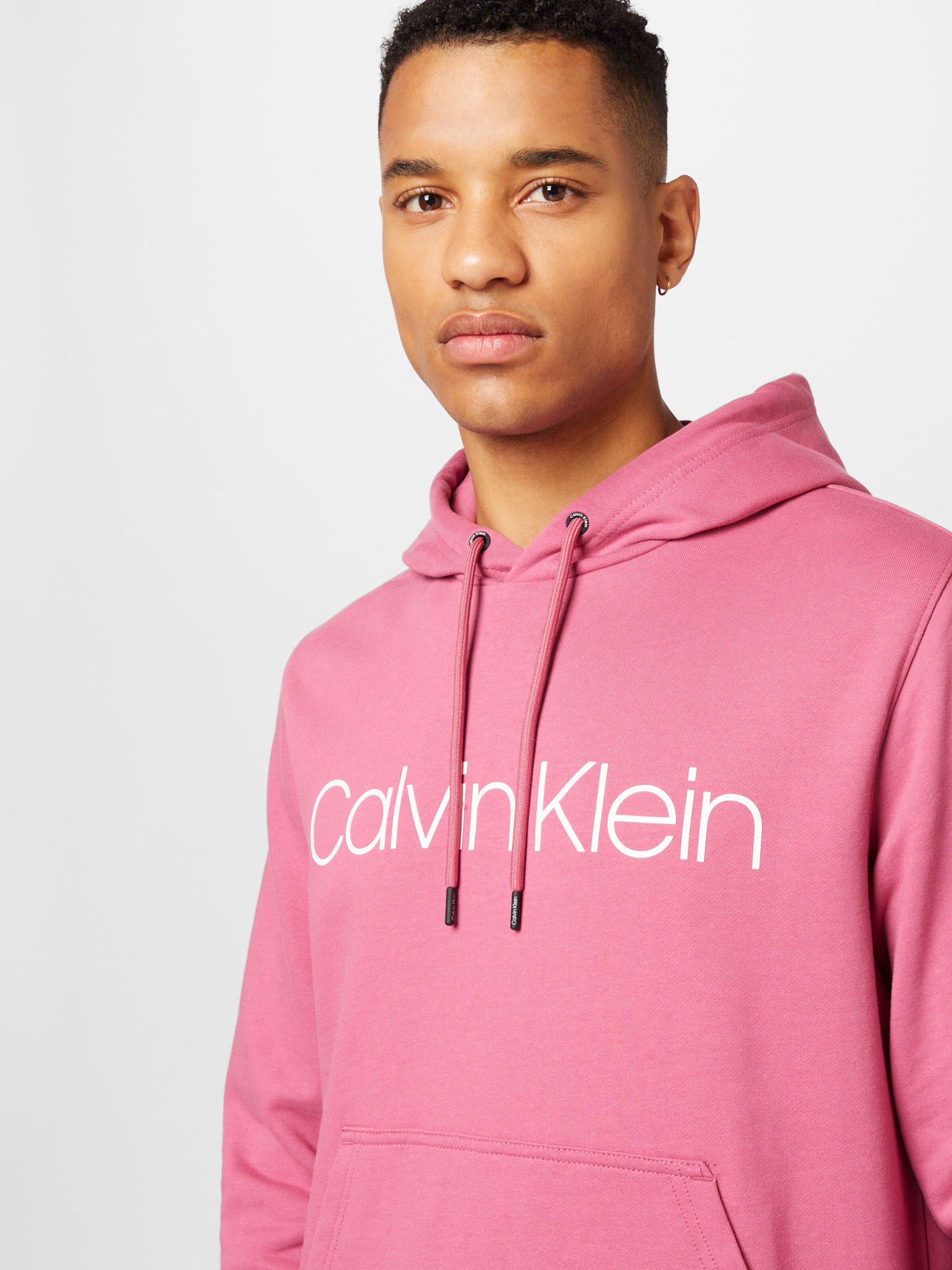 Calvin Klein Sweatshirt in Dark Pink ABOUT YOU