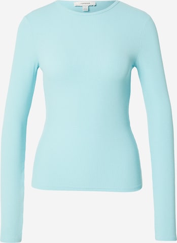 TOPSHOP Shirt 'PREMIUM' in Blue: front