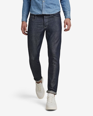 G-Star RAW Slimfit Jeans in Blauw: voorkant