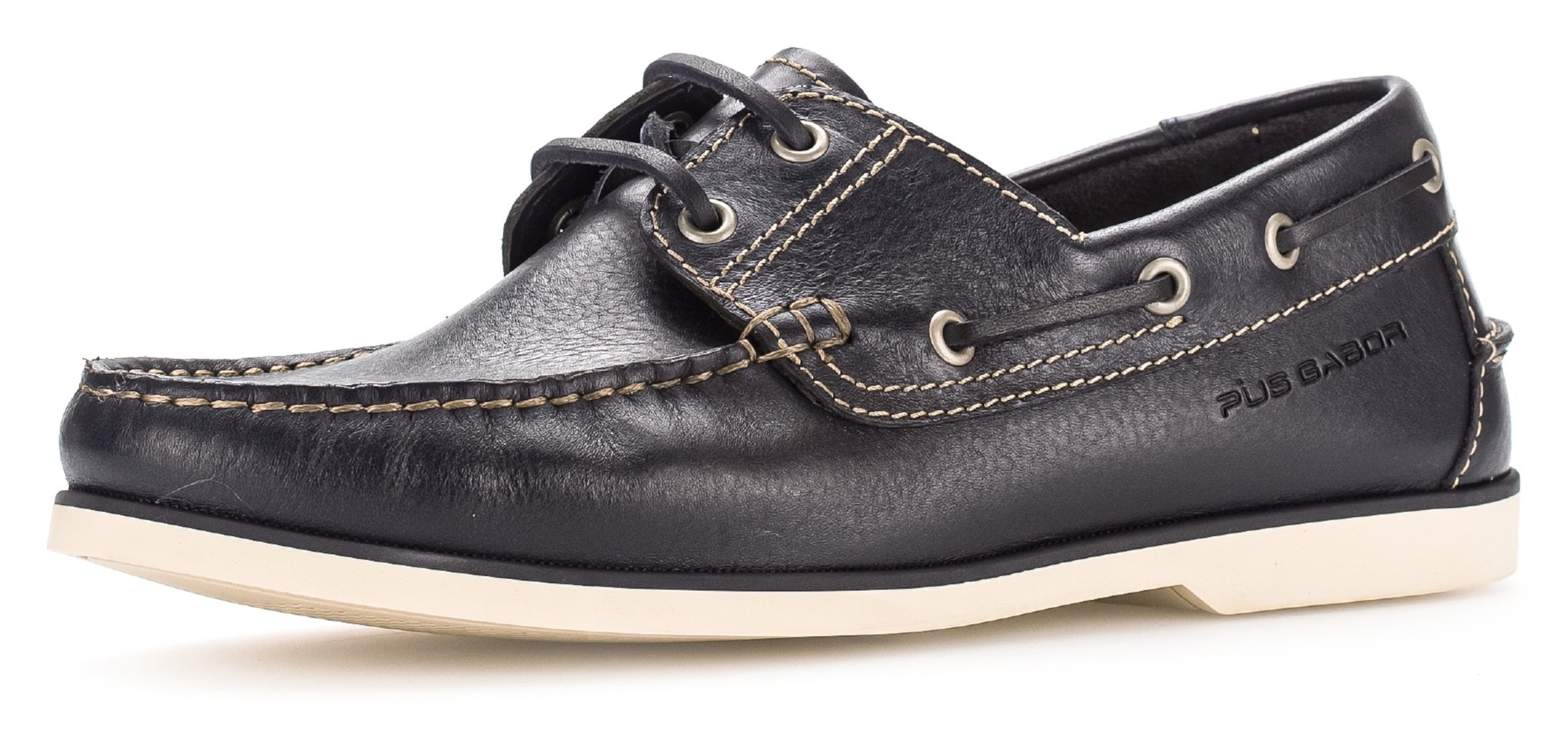 Pius Gabor Mokassin in Blau: Vorderseite