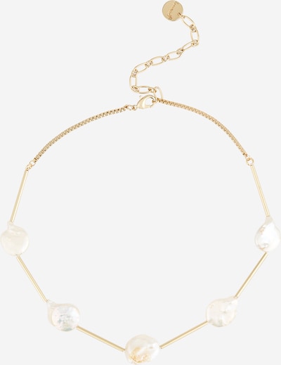 WEAT WE EAT AVOCADO TOAST Kette in gold / weiß, Produktansicht