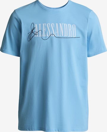 T-Shirt 'Pometi' Alessandro Zavetti en bleu : devant