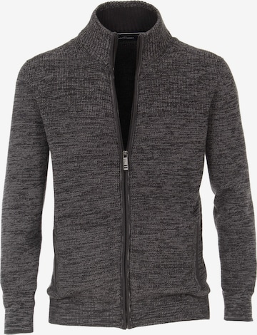 VENTI Knit Cardigan in Grey: front