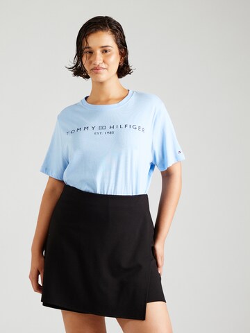 Tommy Hilfiger Curve Shirt in Blue: front