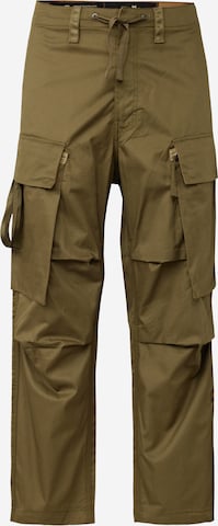 Regular Pantalon cargo G-Star RAW en vert : devant