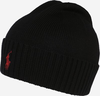 POLO RALPH LAUREN Mütze 'MERINO' in hellrot / schwarz, Produktansicht