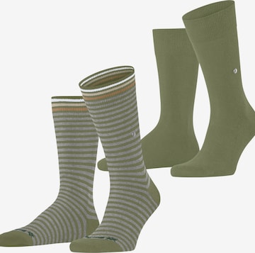 BURLINGTON Socks 'Everyday Stripe 2-Pack' in Green: front
