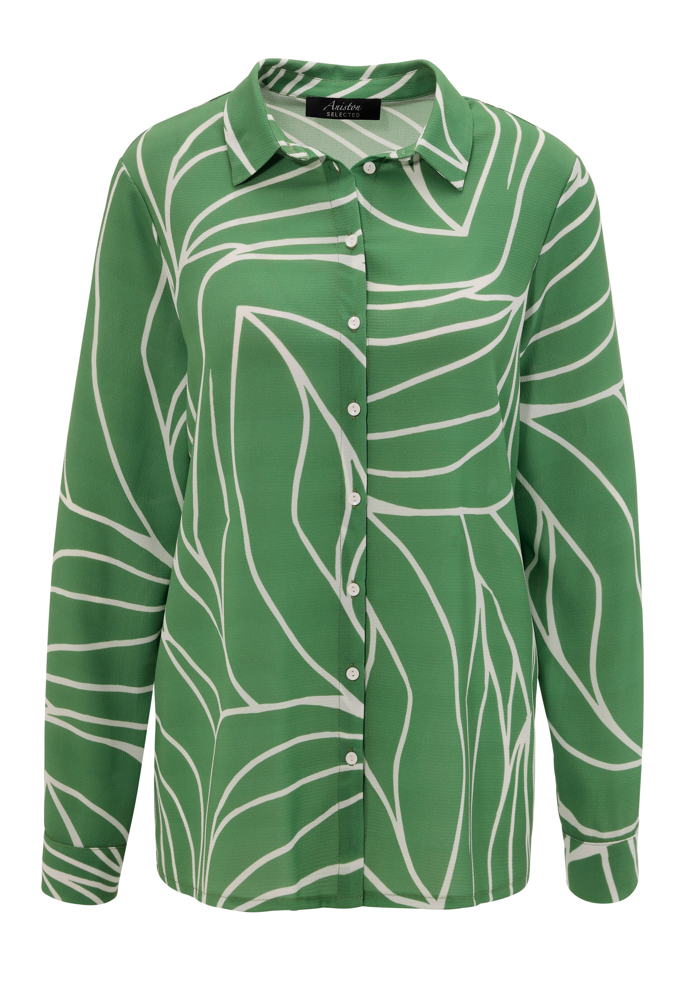 Aniston SELECTED Bluse in Grün: Vorderseite