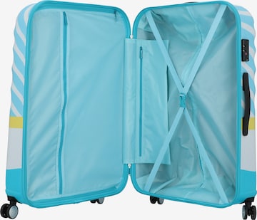 American Tourister Trolley in Blauw