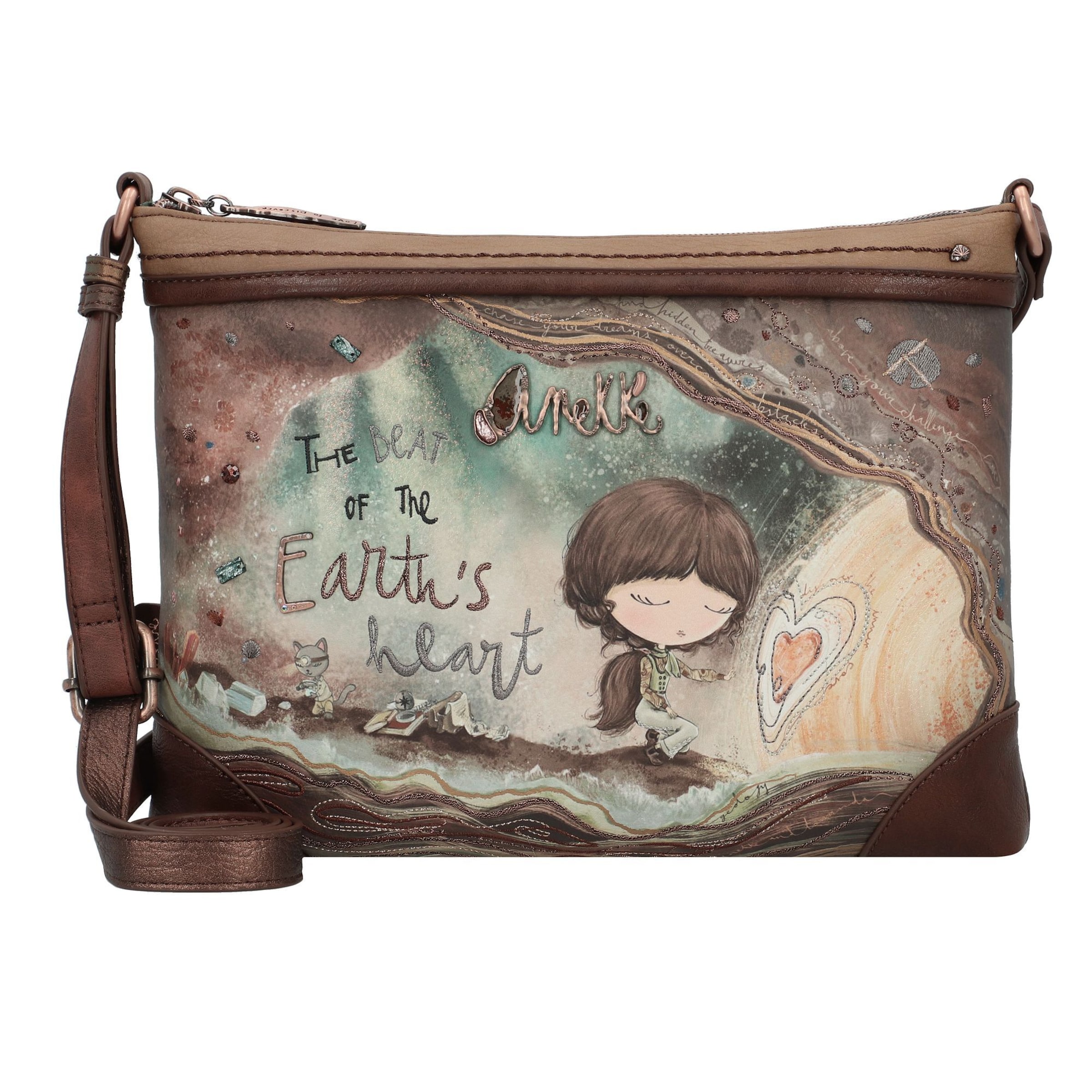 Anekke Crossbody bag 'Core' in Brown: front