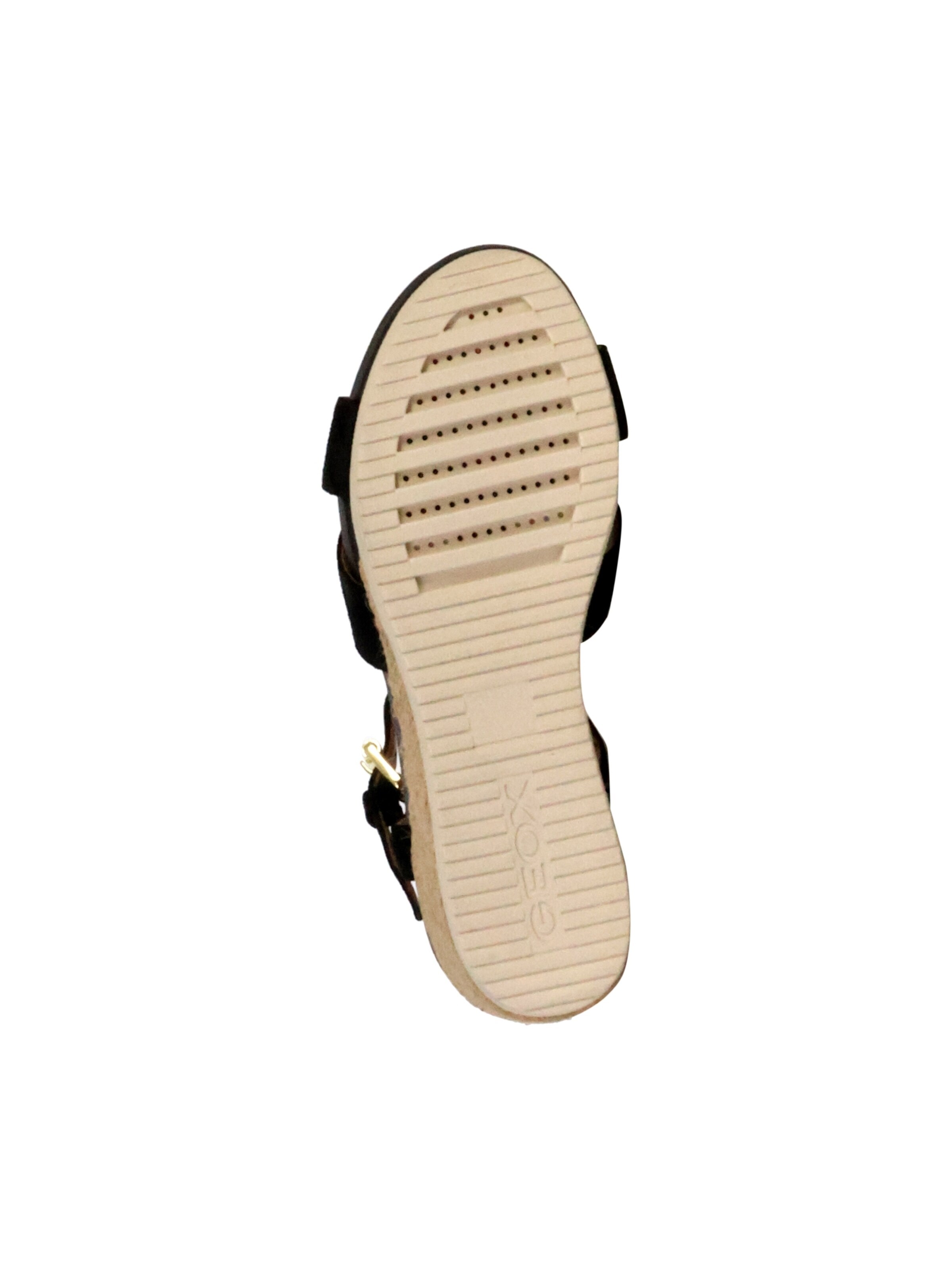 GEOX Sandały 'Ischia Corda Keilabsatz-Sandalen aus Leder' w kolorze czarny