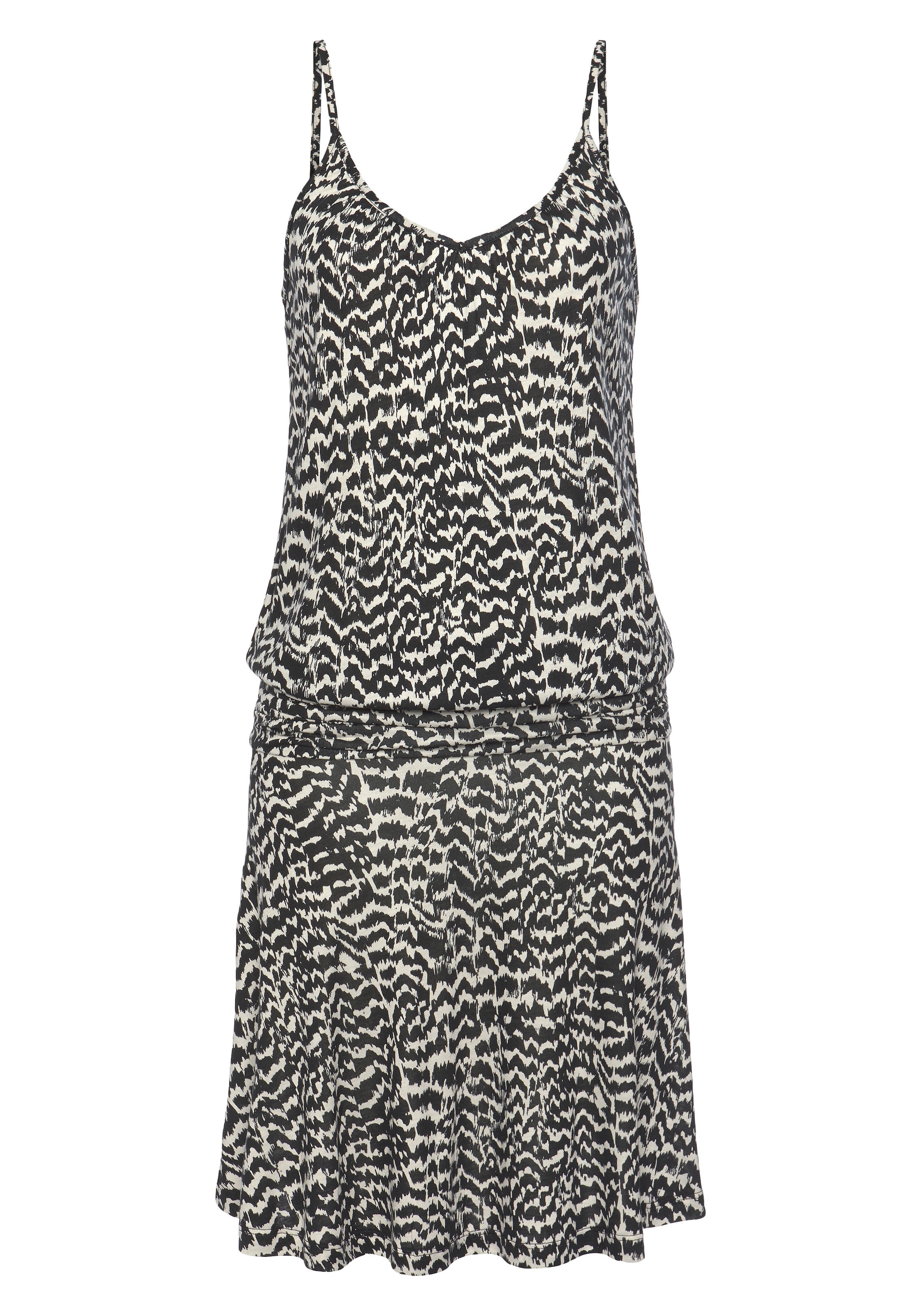 LASCANA Suvekleit, värv must: eest vaates