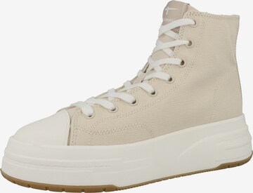 TAMARIS Sneakers hoog in Beige: voorkant