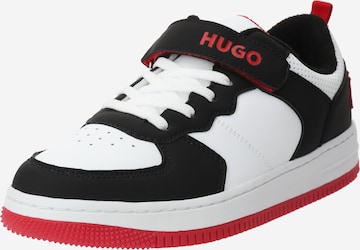 Baskets HUGO Red en noir : devant