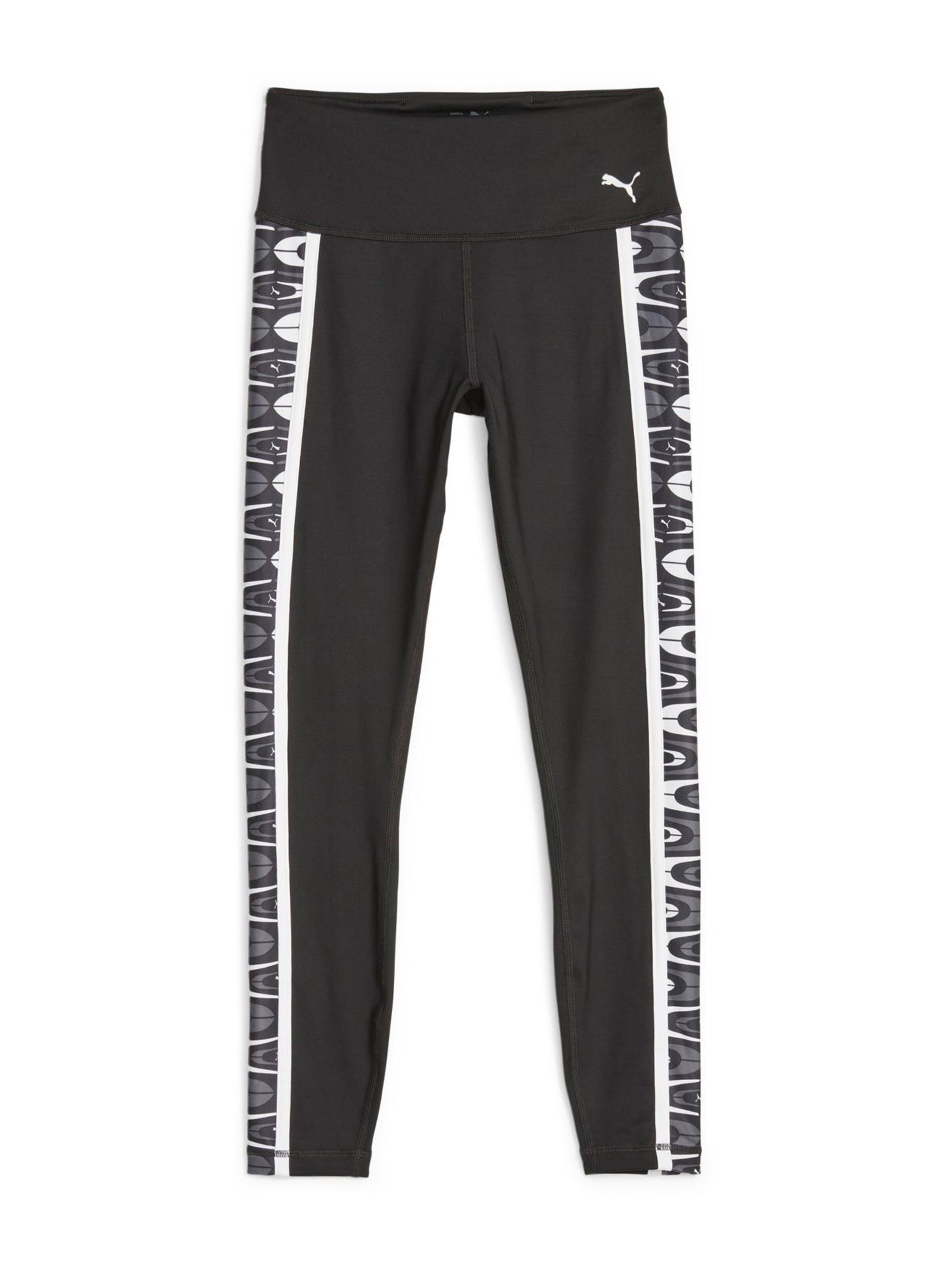 PUMA Skinny Workout Pants in Black: front