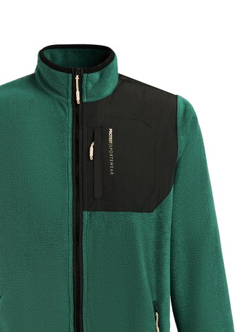 PROTEST Fleece Jacket 'PRTOrston' in Green
