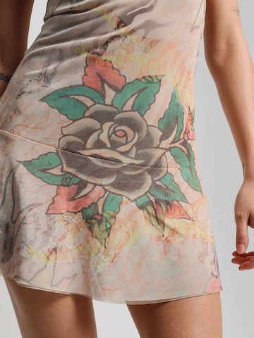 Ed Hardy Сарафан 'Tiger' в Бежевый