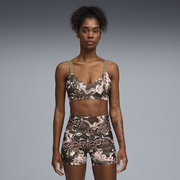 PUMA Bustier Sport bh 'League' in Groen