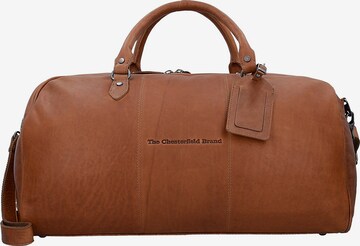 The Chesterfield Brand Weekender in Brown: front