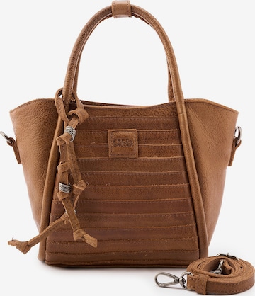 Borsa a mano 'Layer' di FREDsBRUDER in marrone: frontale