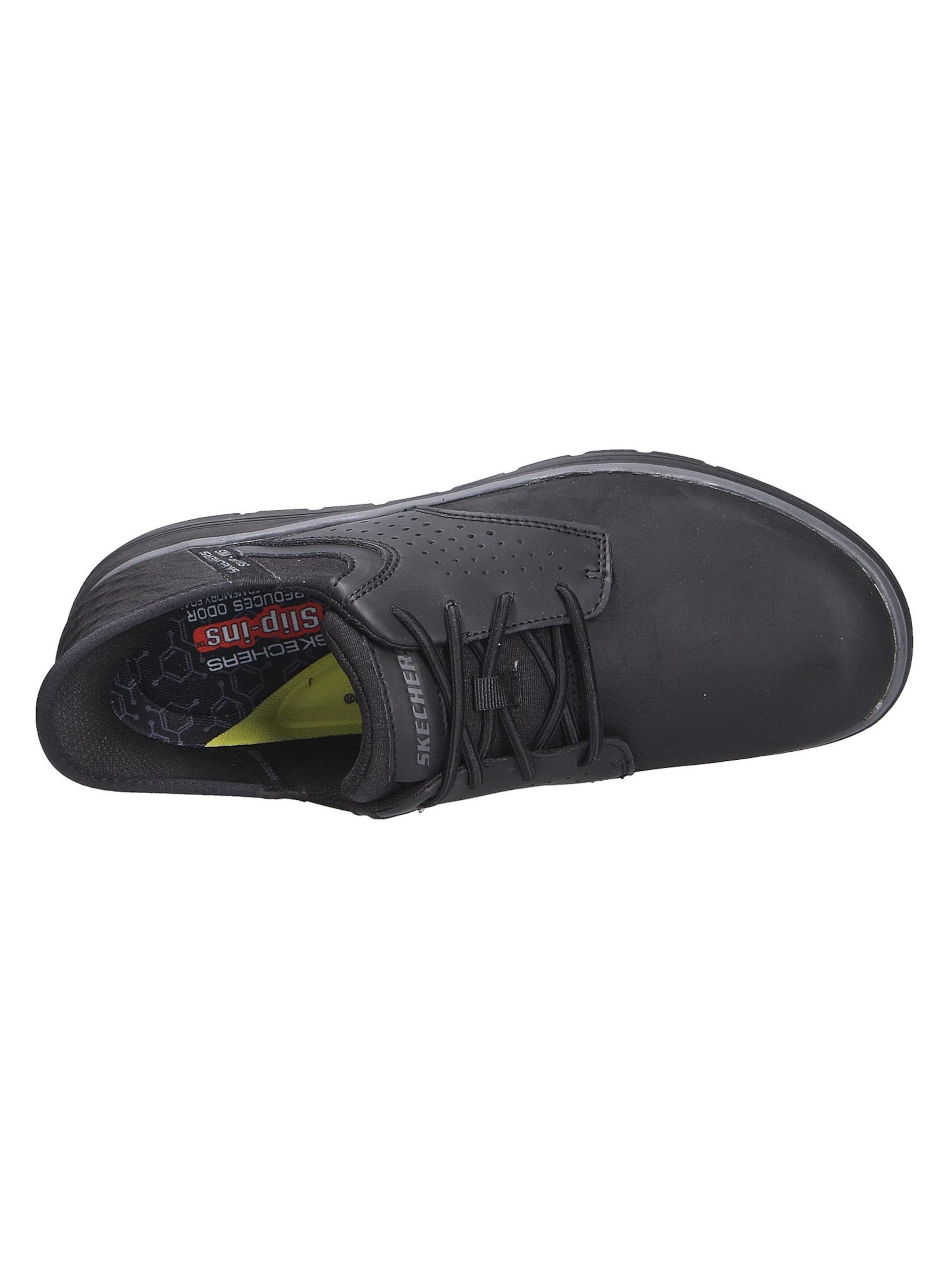 SKECHERS Slip-ons 'Orell Yates' in Zwart