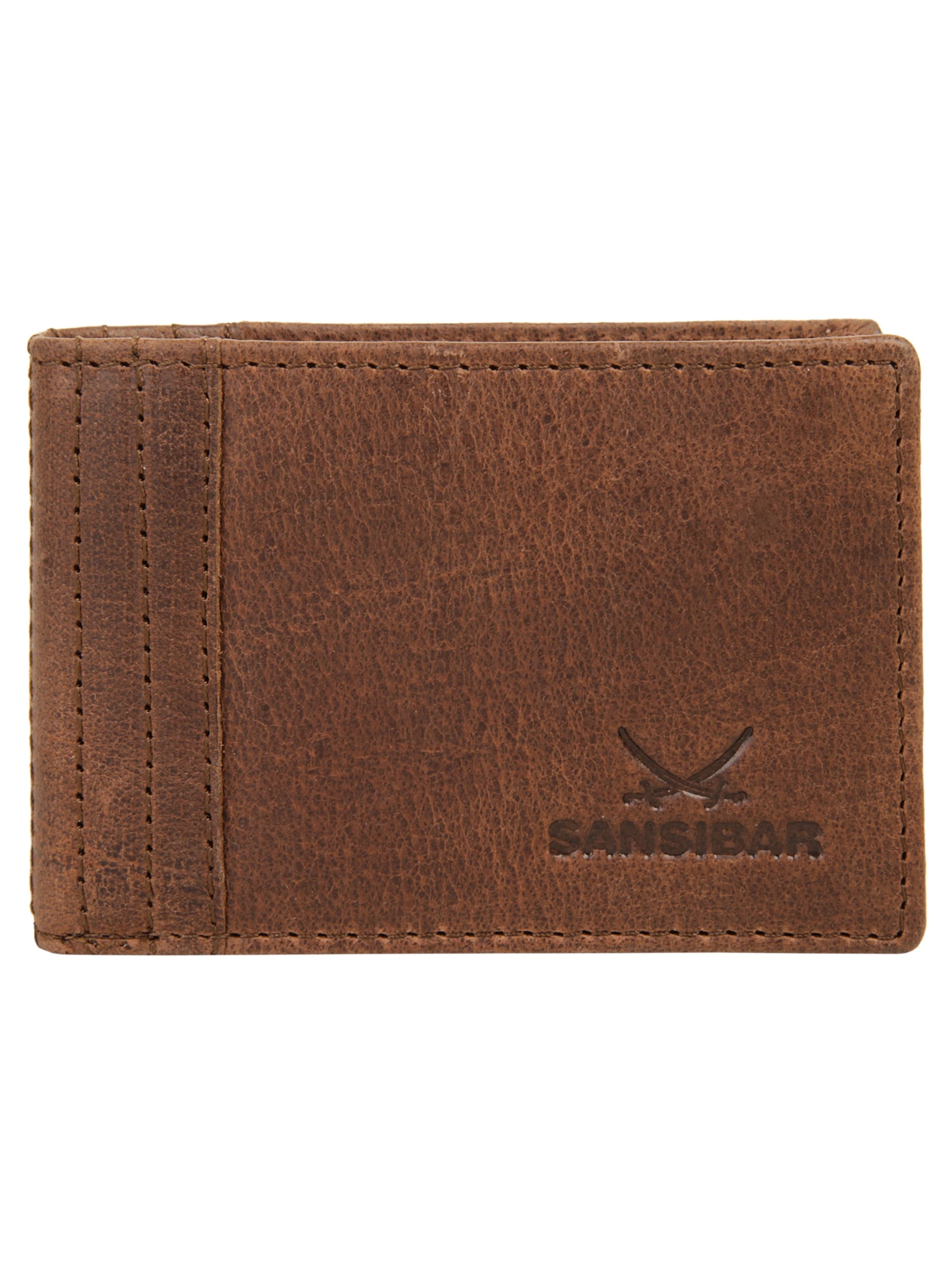 SANSIBAR Portemonnaie 'Sansibar'‌‌‌‌‌‌‌‌‌‌ in Braun: Vorderseite